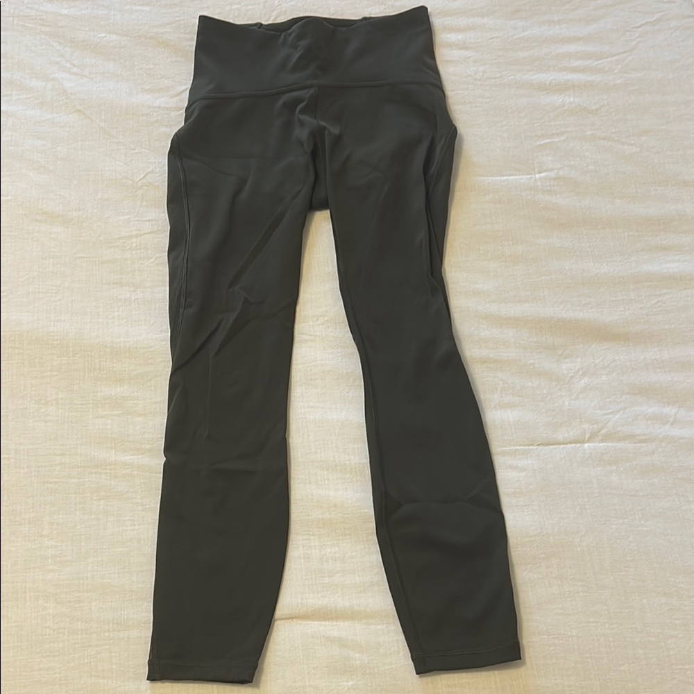 Lululemon Army Green Cropped Leggings